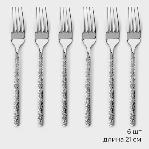 Набор вилок столовых из нержавеющей стали 6 шт