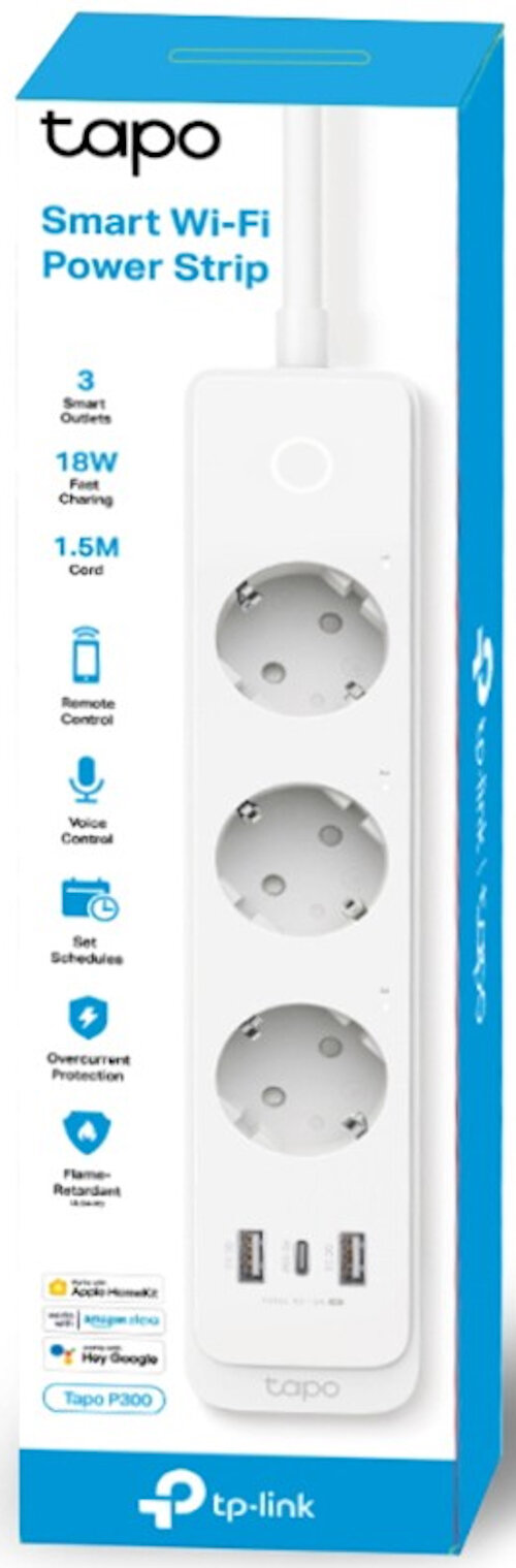 Сетевой фильтр TP-LINK Smart Wi-Fi Power Strip, 3-Outlets, Homekit - фото №15