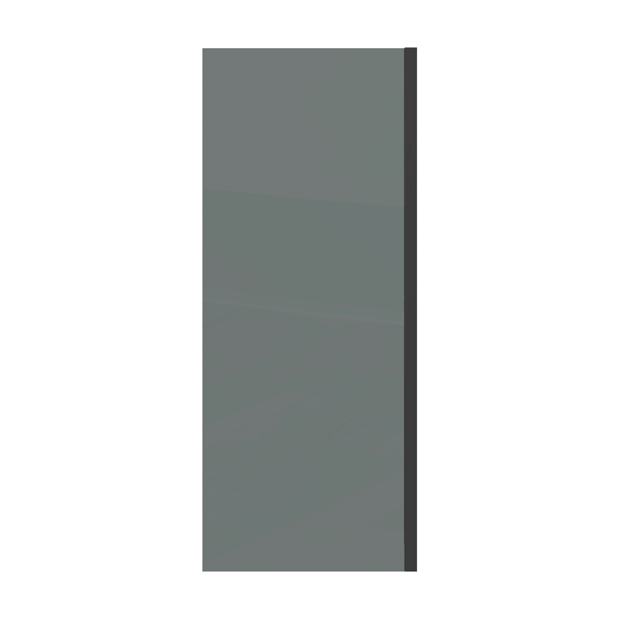 Боковая стенка Grossman Classic 90x195 200. K33.04.90.21.10 стекло тонированное, профиль черный матовый