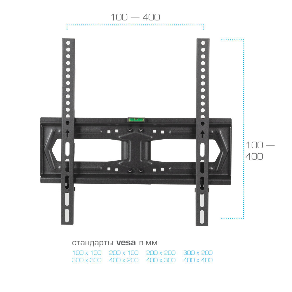 KROMAX X-STAND-2 BLACK Настольная подставка для LED/LCD телевизоров