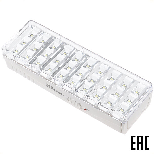 фото Светильник аварийный Feron включение аварийное IP20 EL15 30LED