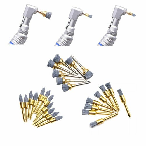 Набор щеток Инсибраш щетки карбидные -INCIBRUSH KIT ассорти 30 шт 10 чашки 10 кон 10 кисточки полировки композитных реставраций от Dentalrus 4300₽