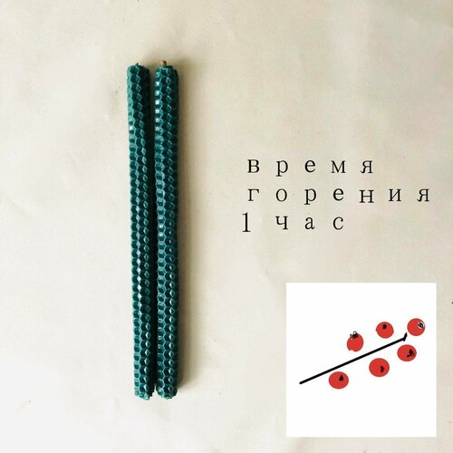 Свечи из натурального воска рубиновые для создания стильной романтической атмосферы