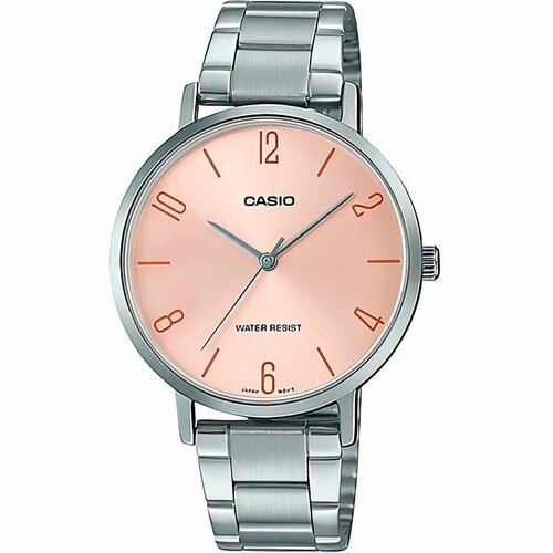 фото Наручные часы casio, розовый, серебряный