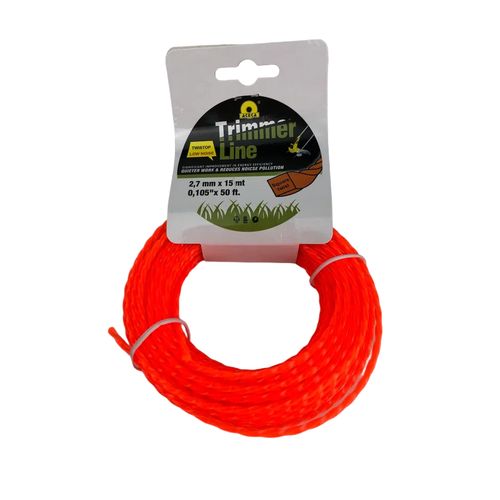 Леска для триммера 2,7мм квадрат