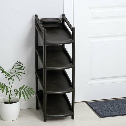 Этажерка для обуви Узккая 4 яруса 41525581 см цвет микс 5950₽