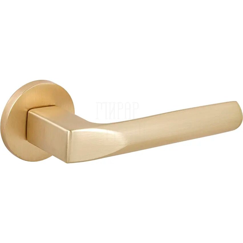 Дверная ручка на круглой розетке Fuaro (Фуаро) "PRIZMA" K. SLR52 золото