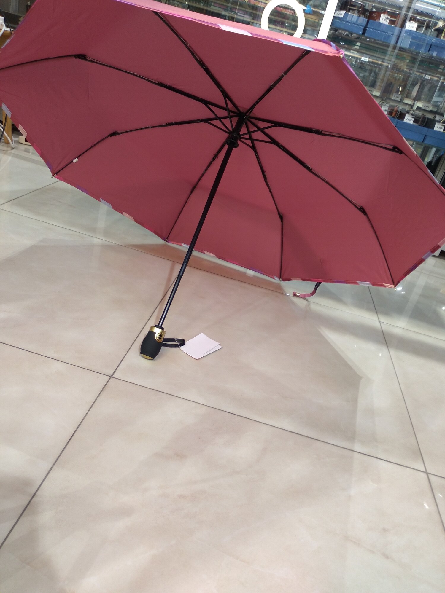 Смарт-зонт Три слона, розовый, — фото 1