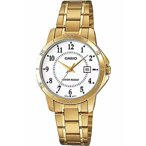 Наручные часы CASIO LTP-V004G-7B, золотой, белый
