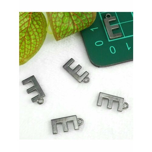 Подвеска для бижутерии сталь буква алфавита 5штук