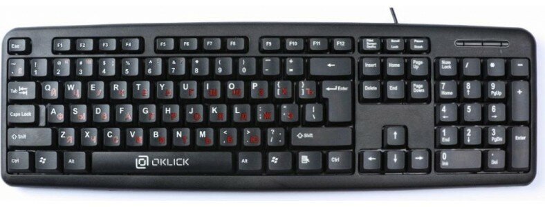 HK-01, Клавиатура Oklick 90M черный USB