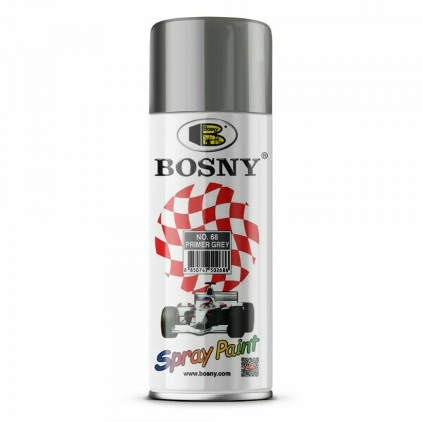 Грунт аэрозольный Bosny №68 серый (400мл/300гр)