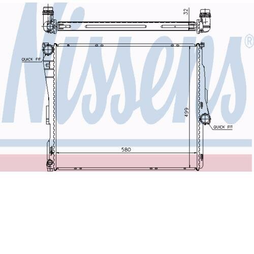 Радиатор BMW X3 E83 60803A nissens 1шт