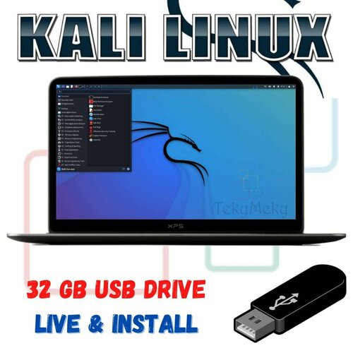 Kali Linux OS USB Live, 32gb парасрам ш замм а хериянто т и др kali linux тестирование на проникновение и безопасность