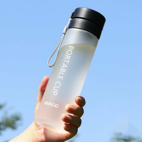 Питьевая спортивная бутылка IBRICO пластик с фильтром черная 800мл 630₽