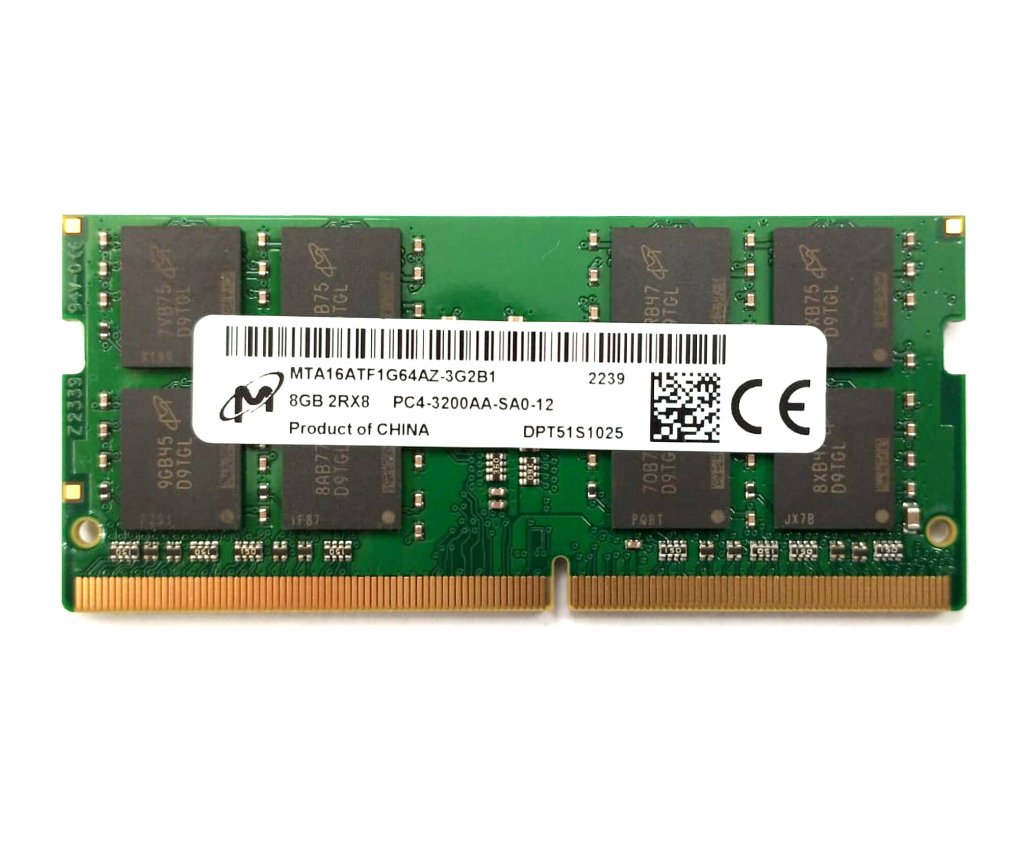 Micron DDR 4 SODIMM 8GB 1,2V 3200Mhz для ноутбука