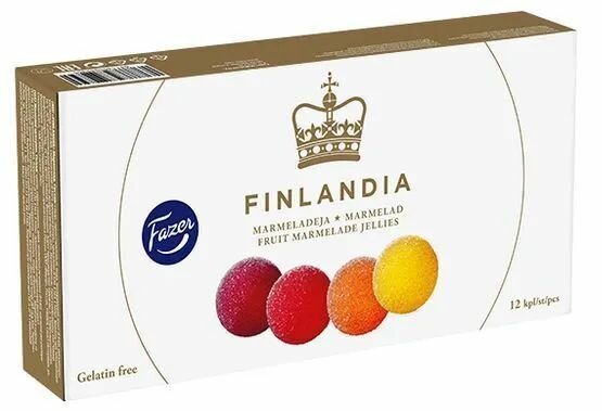 Мармелад Fazer Finlandia ассорти, 260 г (Из Финляндии) в картонной подарочной коробке