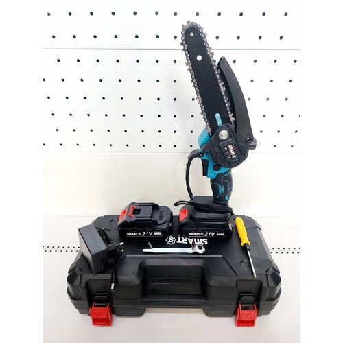 Аккумуляторная бесщеточная цепная мини-пила сучкорез SMART 6 21В 2Х2Ач кейс 5390₽