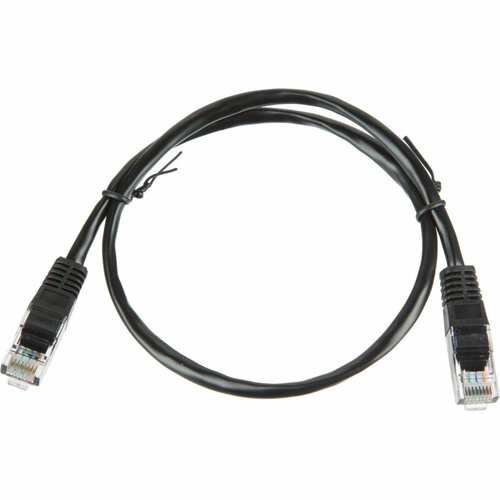 Комплект 100 штук Патч-корд BigTech OPCC007 UTP CCA кат5e05млитоймногожильн черный 8480₽