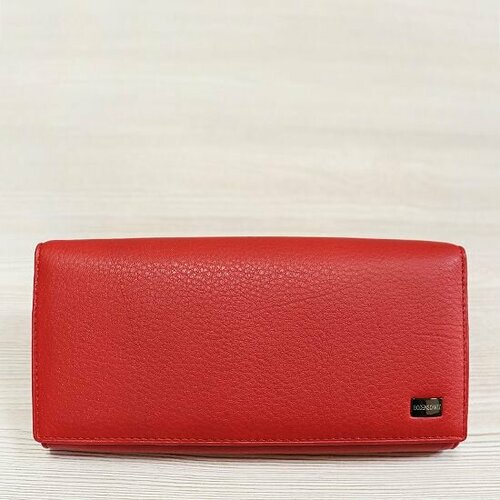 Кошелек , фактура зернистая, красный