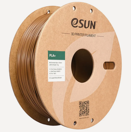 Изображение товара Катушка PLA+ пластика ESUN 1.75 мм 1кг, коричневая