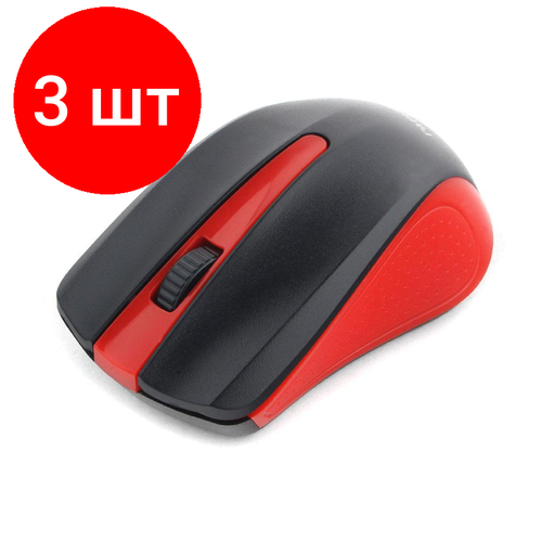 Комплект 3 штук Мышь компьютерная Гарнизон GMW-430R WLS чип X чернкрасн 1200dpi15759 236800₽