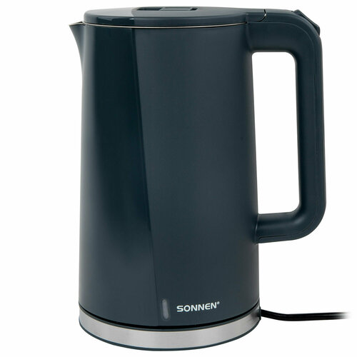 Чайник электрический с двойными стенками SONNEN KT-8718B 17 л 2200 Вт графитовый 454686 275000₽