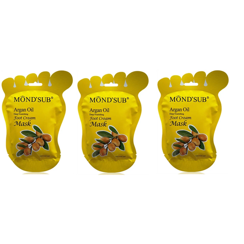 Крем-маска для ног MondSub Argan Oil питательная с аргановым маслом 36мл 3 шт 754₽