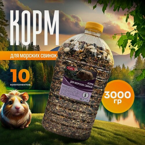 Изображение товара Корм для морских свинок, грызунов, хомяков, крыс и мышей рафа 3 кг