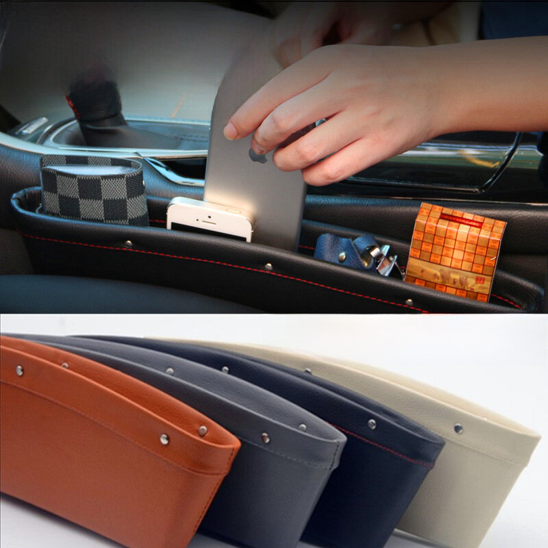 фото Ящик для хранения автокресла, кожаный, щелевой, 35x10x6 см