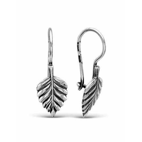 Серьги ZLATBERRY, серебро, 925 проба, , серебристый/черный