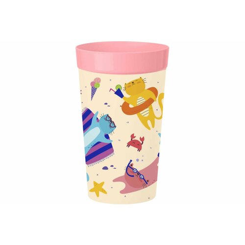 Стакан детский С декором 380МЛ Розовый 76x76x124 см 346₽