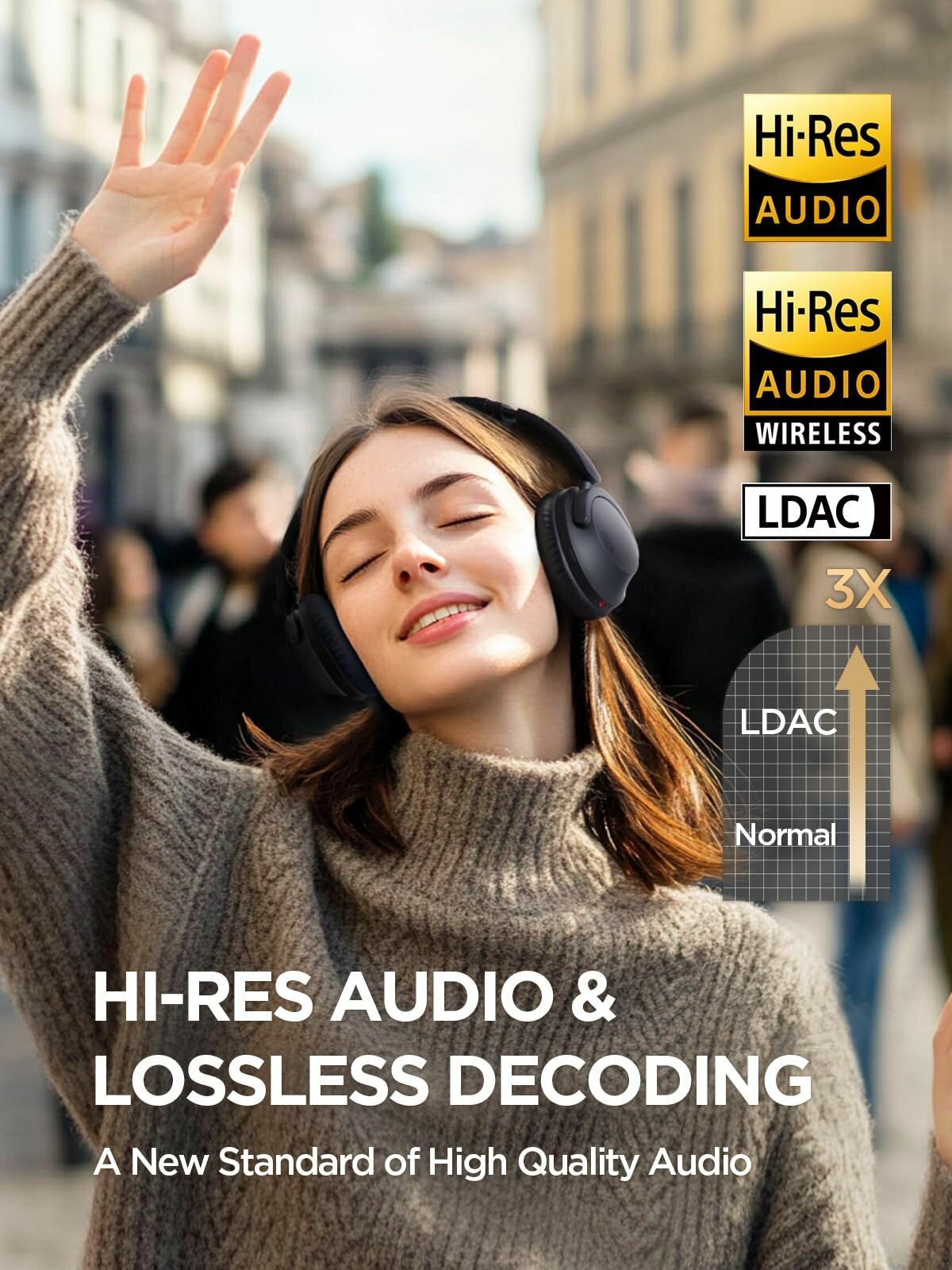 1MORE SonoFlow Pro Беспроводные наушники HQ51 Bluetooth с LDAC для беспроводного звука высокого разрешения — фото 1