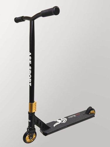 Изображение товара Трюковой самокат ASE stunt Angry Rabbit золотистый