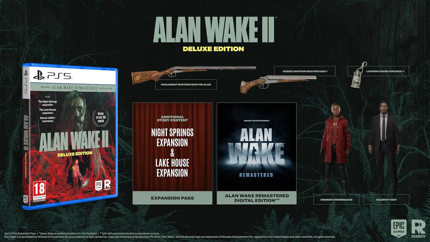 Alan Wake 2 Deluxe Edition для PlayStation 5 (PS5, Диск, Русские субтитры) — фото 1