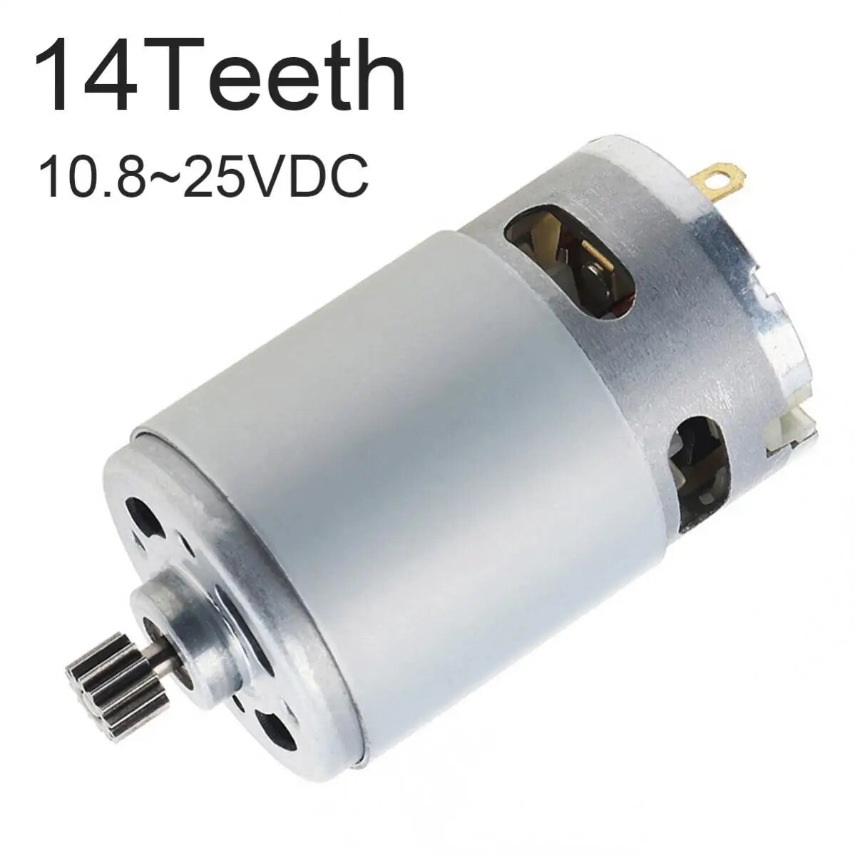 Двигатель постоянного тока GRS550VC 14 зубов 10.8-25В, 10,8 В, 14 Teeth 9.5mm