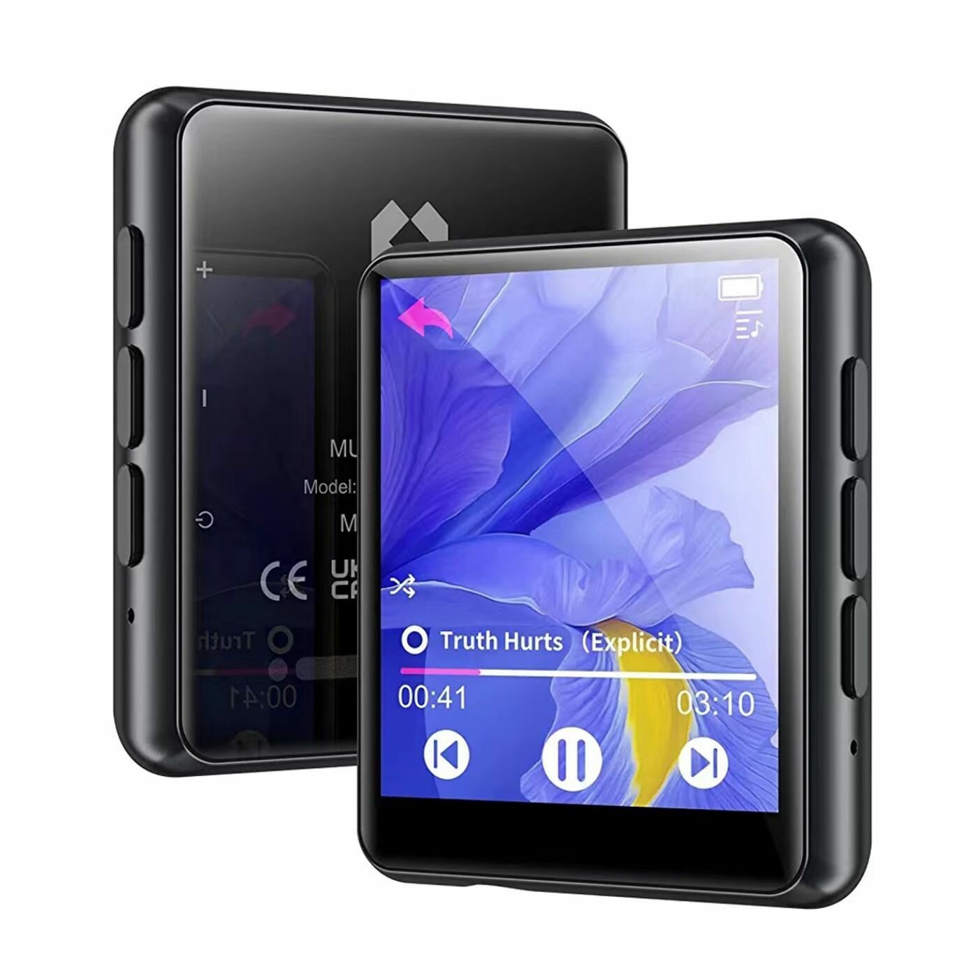 64GB MP3-плеер Bluetooth 5.3 сенсорный экран музыкальный плеер с динамиками Hi-Fi Lossless звук FM-радио записи электронной книги