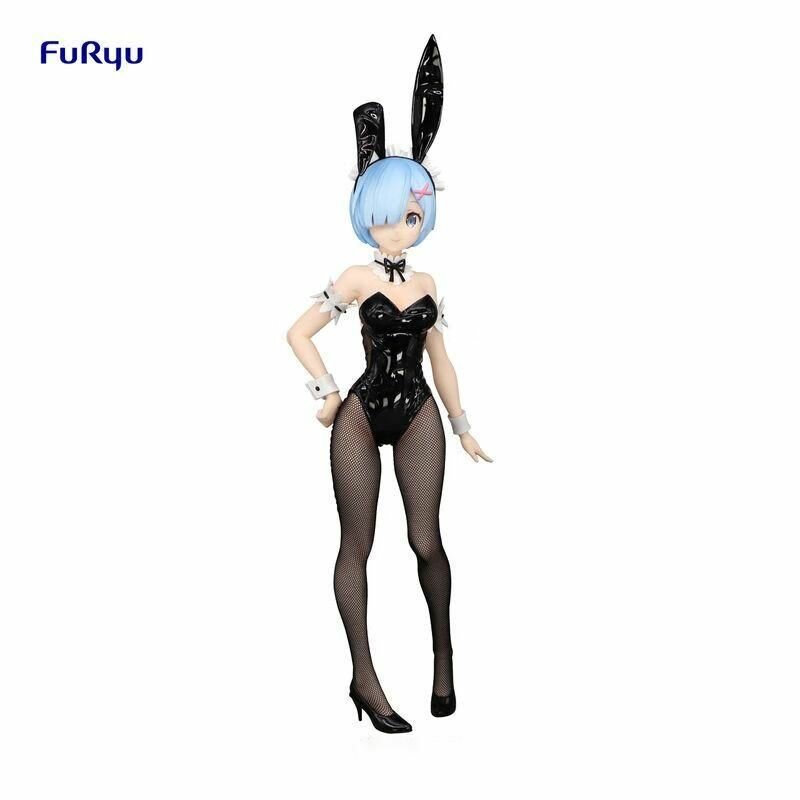 (клеймо) bilibili FuRyu Фигурка Re: Zero Жизнь с нуля в альтернативном мире Рем / Rem кроличья девушка, Черный,30 см