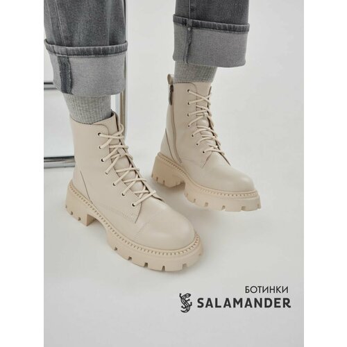 фото Ботинки тимберленды salamander, размер 40, белый