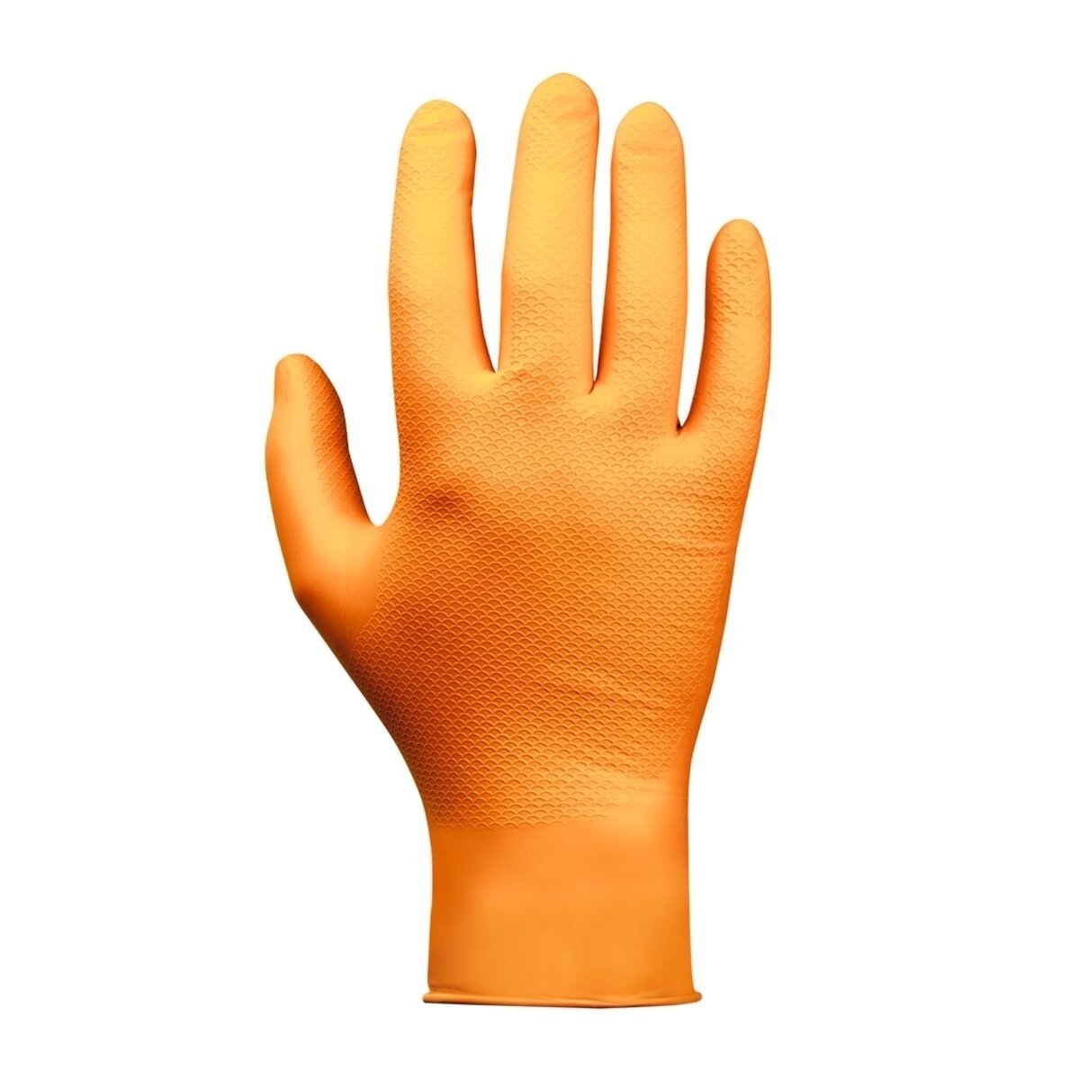 Нескользящие нитриловые перчатки Jeta Safety JSN Natrix-O 50 шт Размер XL 050NATRIX240-OR-10-XL — фото 1