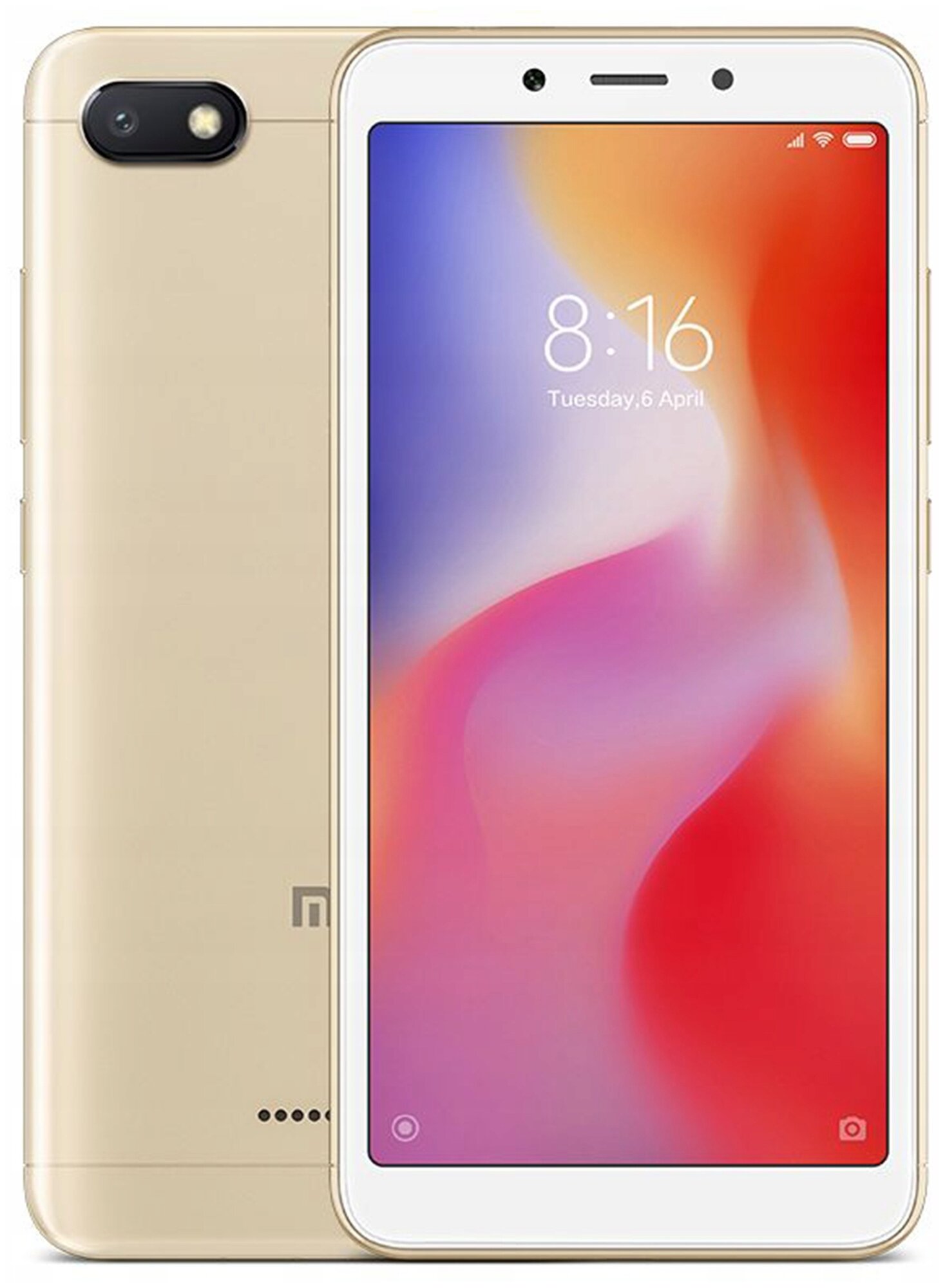 Смартфон Xiaomi Redmi 6 4/64 ГБ Global, Dual nano SIM, золотой Запечатан