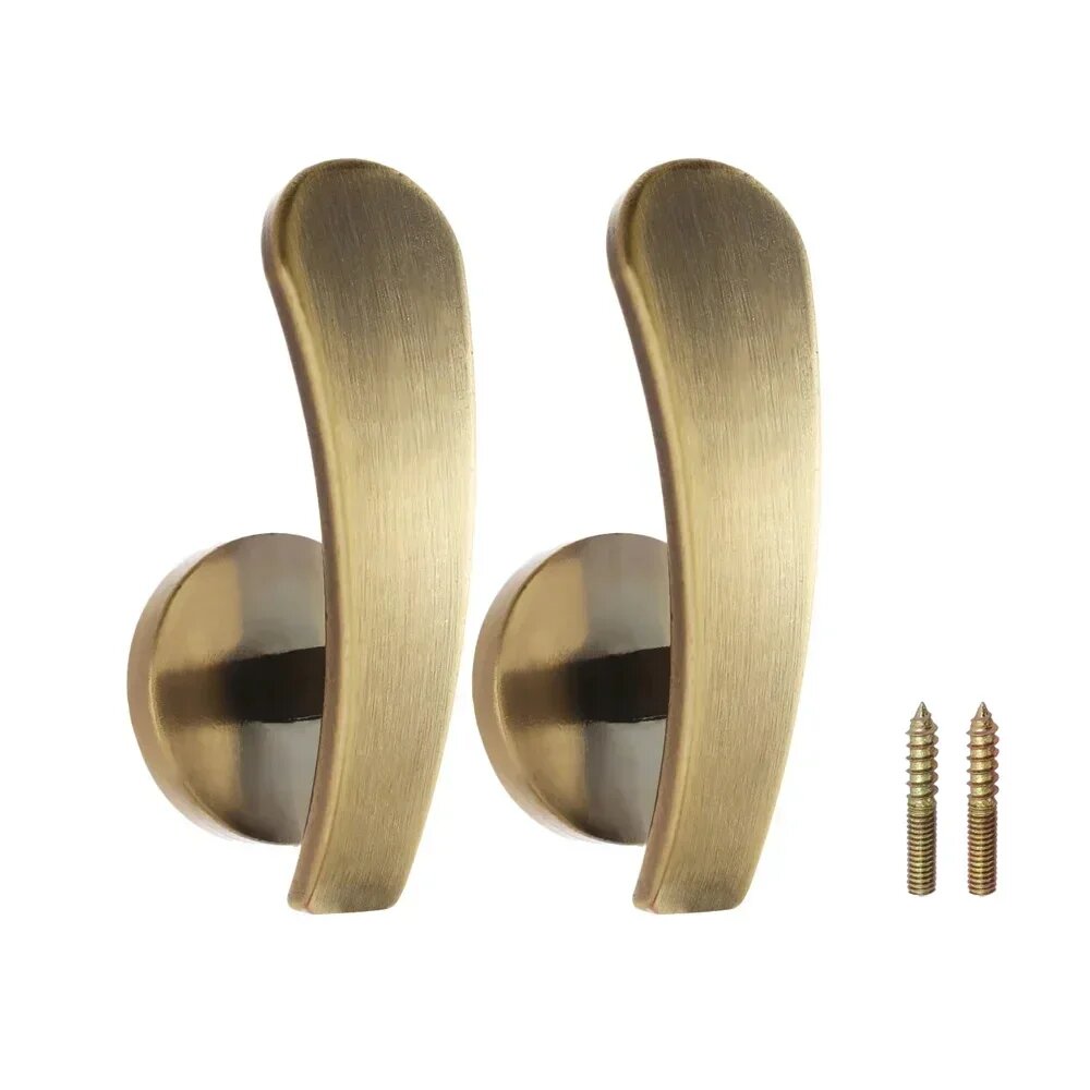 Металлические держатели для штор 2 шт, gold