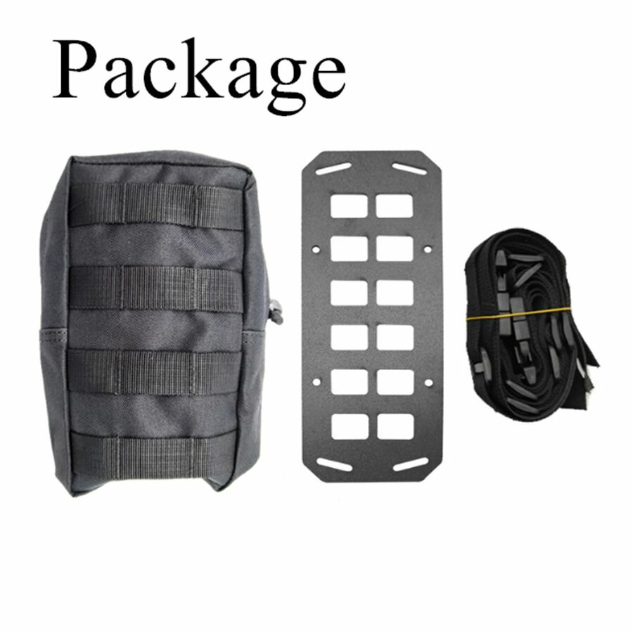 Тактическая панель MOLLE для хранения на спинке автомобильного сиденья