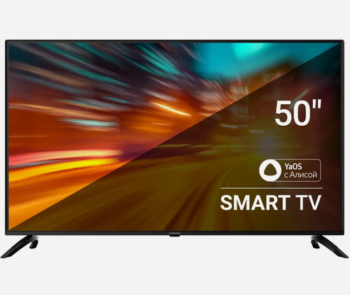 Изображение товара Телевизор SunWind SUN-LED50XU400, 50", 4K Ultra HD, смарт ТВ, YaOS, черный