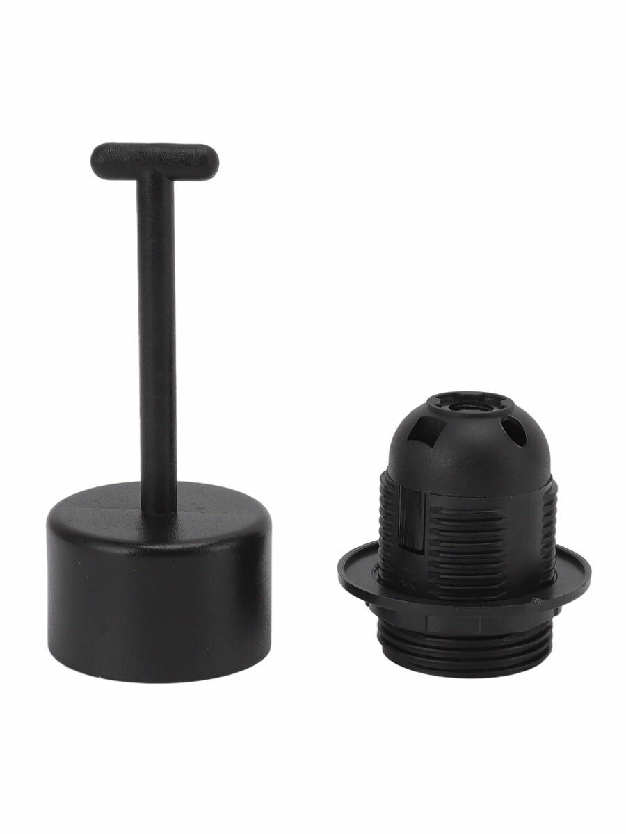 E27 Основание для светильника 10 шт медный сердечник высокотемпературное сопротивление E27 патрон для лампы с рукавом для DIY черный