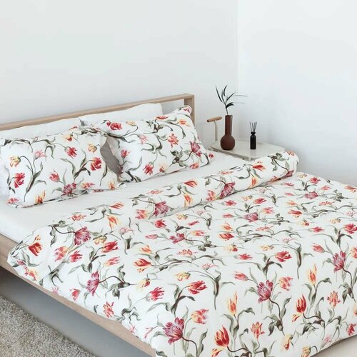 Постельное белье 2 спальное поплин 200х200 аланд (оландсрот) икеа