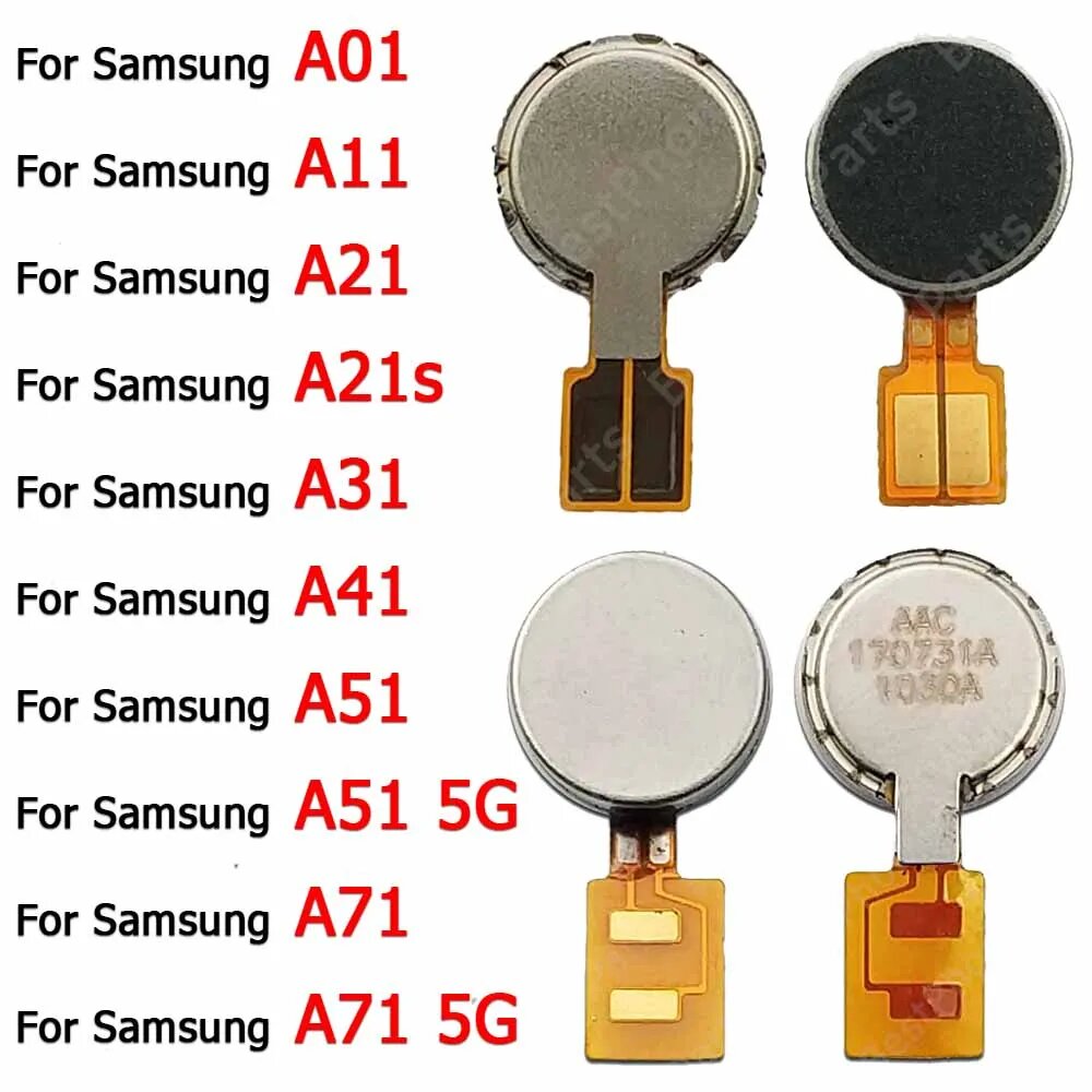 Вибромотор для Samsung Galaxy A31, A41, A51, A71, 5G A01, A11, A21, A21s, запчасти для ремонта вибрации, гибкий кабель, For A71
