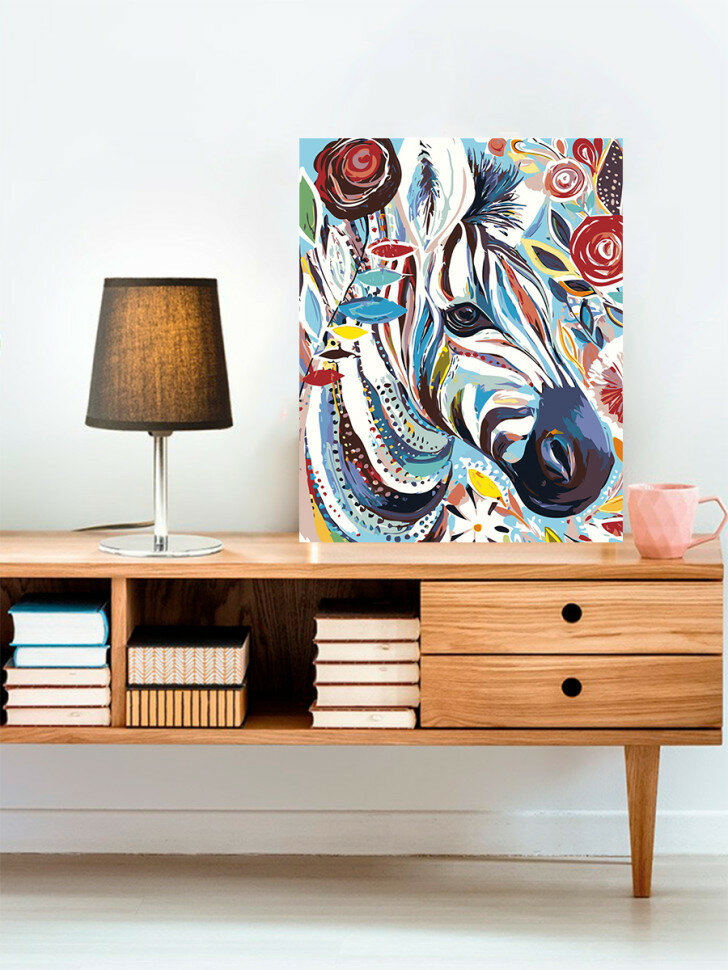 Картина по номерам "Зебра" — фото 1