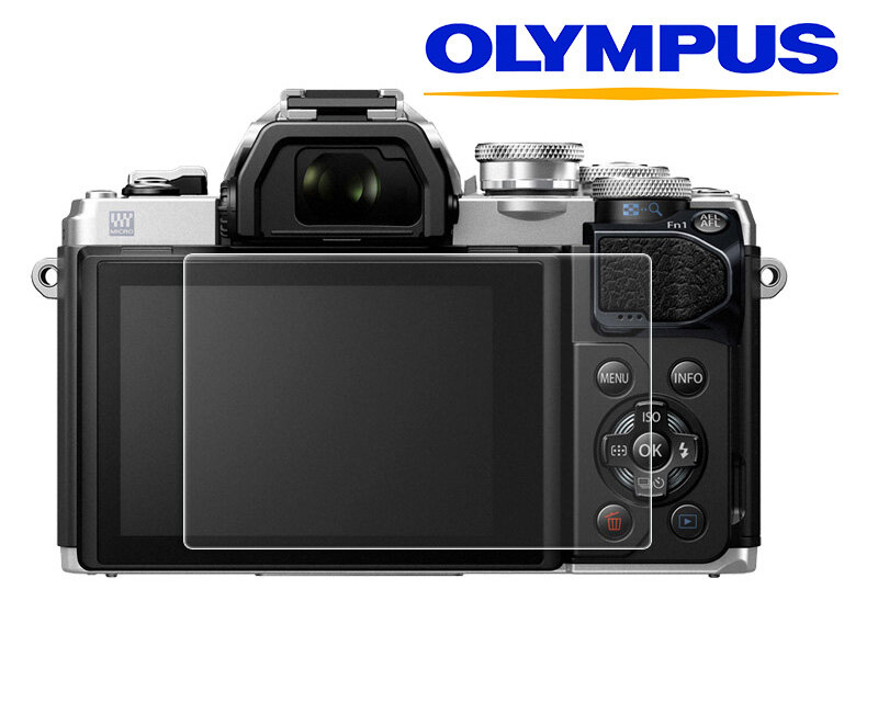 Защитное закаленное противоударное стекло MyPads для фотоаппарата Olympus E-M1 Mark II, Pen E-PL7, из качественного японского материала премиум-кла.