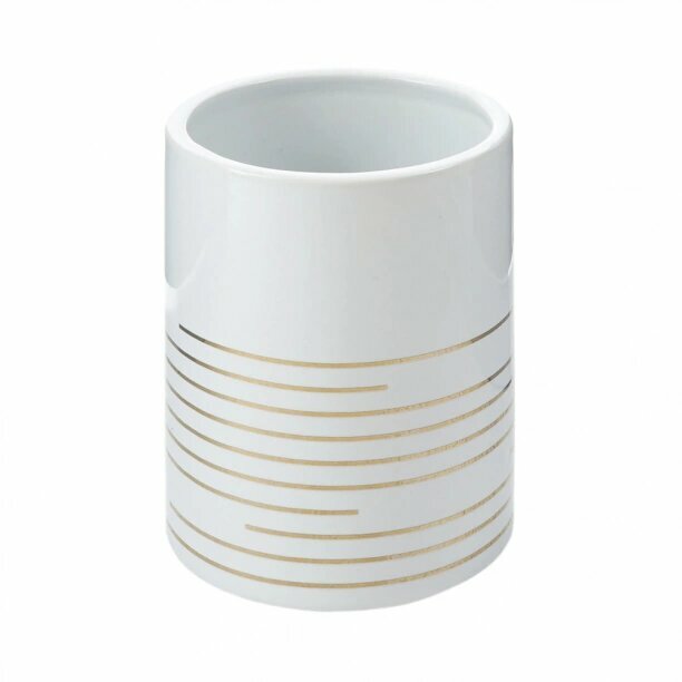 Стакан Primanova Sobre керамика белый  золото